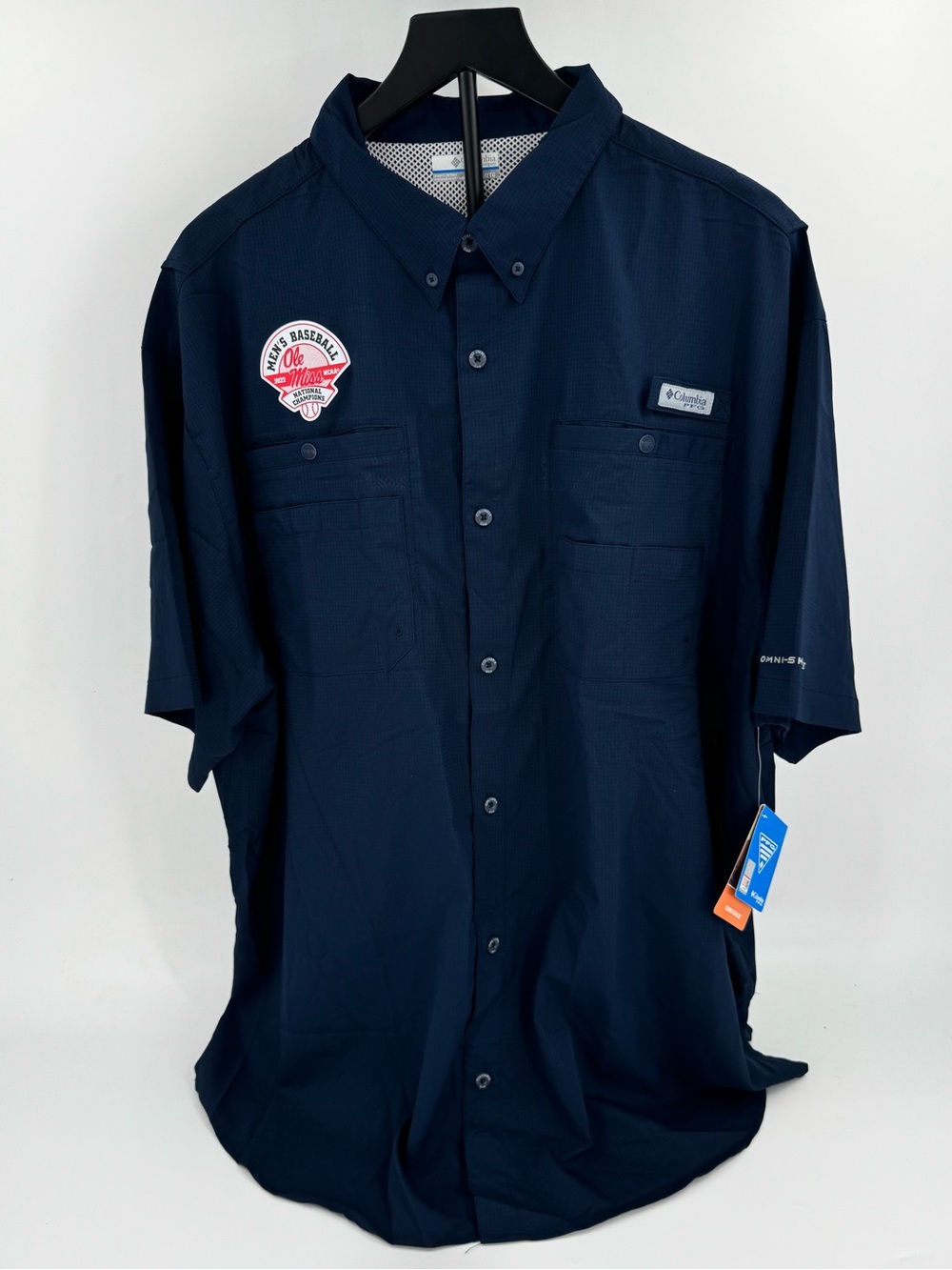 Ole Miss 2022 College World Series Championship - Columbia PFG Shirt - XXL - NWT